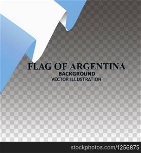 Background with flag of Argentina. Colorful illustration with flag for web design. Illustration with transparent background.. Bright background with flag of Argentina. Happy Argentina day background.