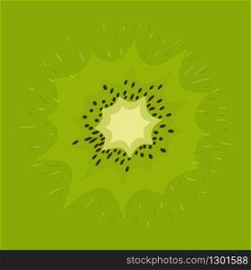 Background with fresh kiwi fruit. Summer fruits for healthy lifestyle. Organic fruit. Cartoon style. Vector illustration for any design.