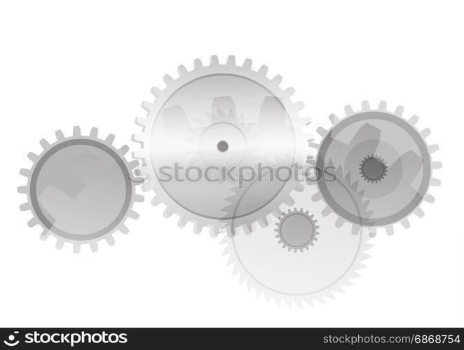 Background with gears. Background with gears shape. Vector technology template for graphic design.