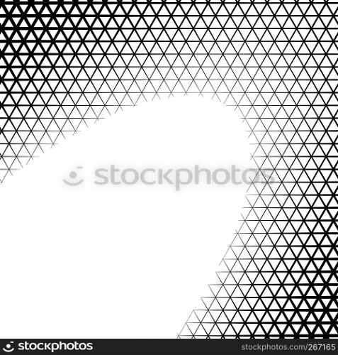 Background with gradient of triangle shaped grid