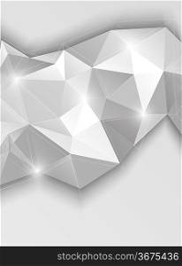 Background with gray triangles. Abstract illustration