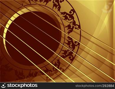 background with guitar part vector illustration