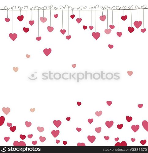 Background with heart. Vector illustration