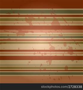 background with horizontal stripes retro colors and grunge
