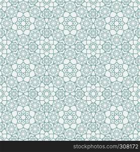 Background with Islamic Seamless Pattern. Vector illustration. Islamic Seamless Pattern