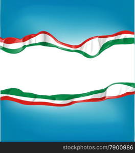 background with Italian and mexican flag