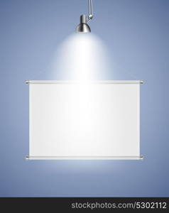 Background with Lighting Lamp and Frame. Empty Space for Your Text or Object. EPS10. Background with Lighting Lamp and Frame. Empty Space for Your Te