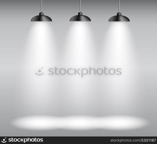 Background with Lighting Lamp. Empty Space for Your Text or Object. EPS10. Background with Lighting Lamp. Empty Space for Your Text or Obje