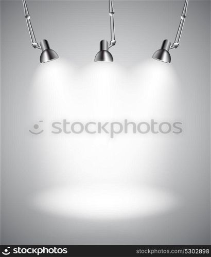 Background with Lighting Lamp. Empty Space for Your Text or Object. EPS10. Background with Lighting Lamp. Empty Space for Your Text or Obje