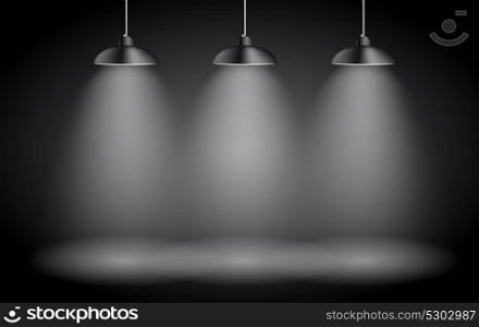 Background with Lighting Lamp. Empty Space for Your Text or Object. EPS10. Background with Lighting Lamp. Empty Space for Your Text or Obje