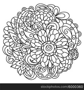 Background with line flowers for adult coloring page printing and drawing. Background with line flowers for adult coloring page printing and drawing.