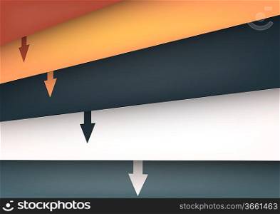 Background with lines and arrows. Abstract illustration