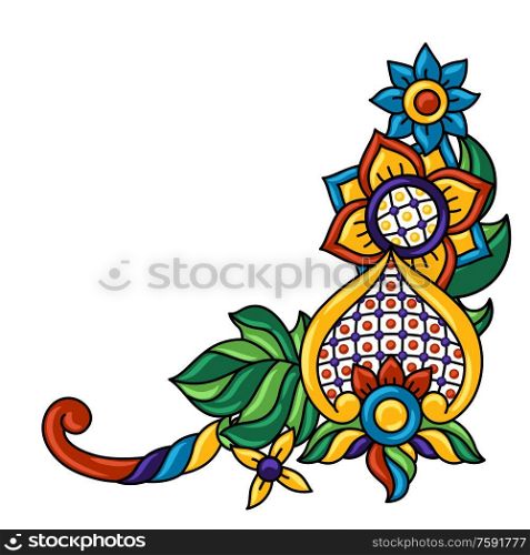 Background with mexican talavera pattern. Decoration with ornamental flowers. Traditional tile decorative objects. Ethnic folk ornament.. Background with mexican talavera pattern. Decoration with ornamental flowers.