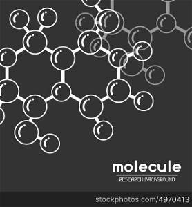Background with molecular structure. Abstract molecules in flat style. Background with molecular structure. Abstract molecules in flat style.