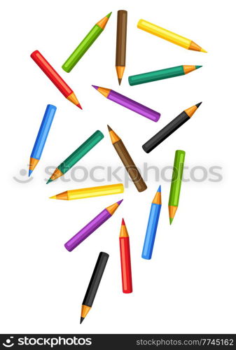 Background with pencils. Painter tools and materials. Art supplies for creativity. Artistic decorative items.. Background with pencils. Painter tools and materials. Art supplies for creativity.