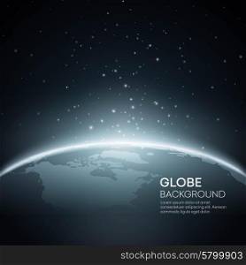 Background with Planet Earth Globe. Vector Illustration. Background with Planet Earth Globe. Vector Illustration EPS 10