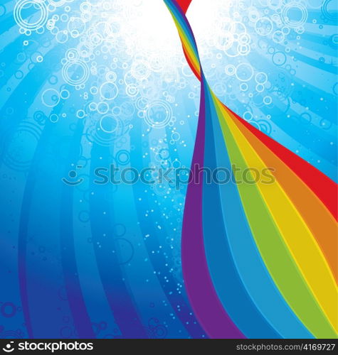 background with rainbow