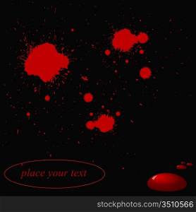 background with red blots