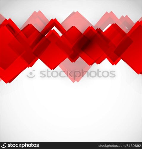 Background with red squares