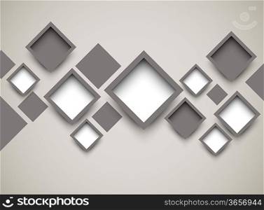 Background with squares. Abstract illustration