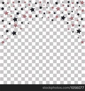 Background with stars decorated in the style of Flag of the United States