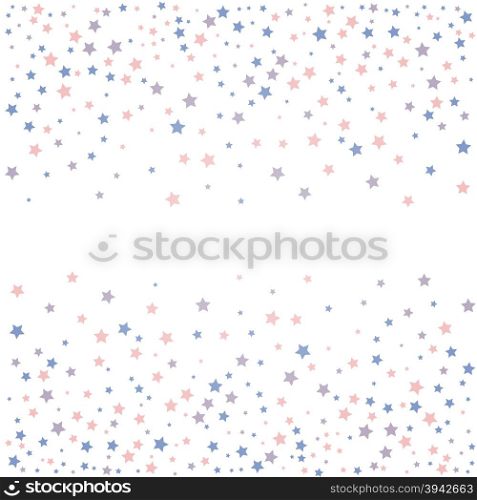 Background with stars. Rose quarts and serenity colors.