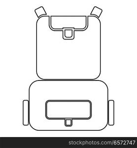 Backpack icon .