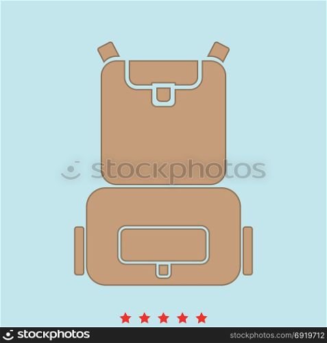 Backpack icon .. Backpack icon .