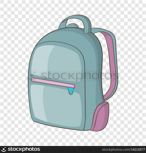 Backpack icon. Cartoon illustration of backpack vector icon for web. Backpack icon, cartoon style