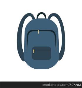 Backpack icon flat vector illustration isolated for web and mobile eps 10