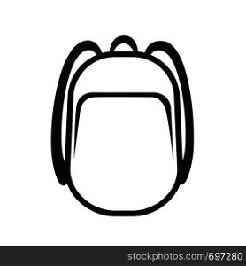Backpack icon symbol design vector illustration, outline for web site design EPS 10. Backpack icon symbol design vector illustration