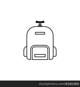 backpack icon vector illustration logo design