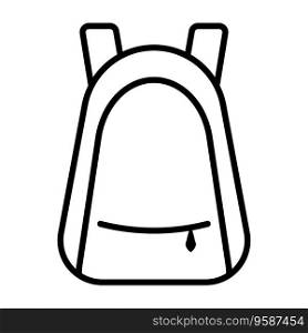 Backpack icon vector on trendy design