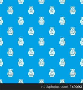 Backpack pattern vector seamless blue repeat for any use. Backpack pattern vector seamless blue
