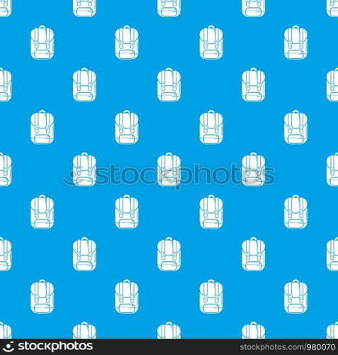 Backpack pattern vector seamless blue repeat for any use. Backpack pattern vector seamless blue