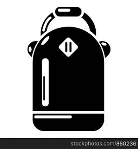 Backpack schoolgirl icon. Simple illustration of backpack schoolgirl vector icon for web. Backpack schoolgirl icon, simple black style