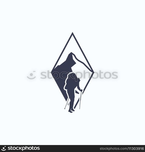 backpacker logo vector