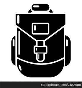 Backpacking icon. Simple illustration of backpacking vector icon for web. Backpacking icon, simple black style