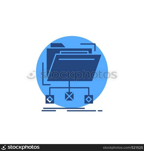 backup, data, files, folder, network Glyph Icon.. Vector EPS10 Abstract Template background