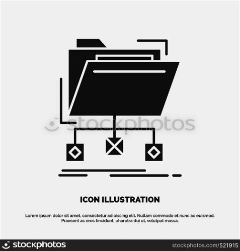 backup, data, files, folder, network Icon. glyph vector gray symbol for UI and UX, website or mobile application. Vector EPS10 Abstract Template background