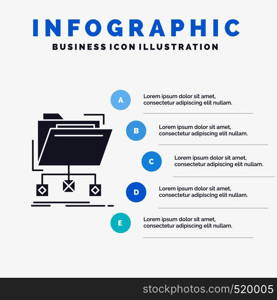 backup, data, files, folder, network Infographics Template for Website and Presentation. GLyph Gray icon with Blue infographic style vector illustration.. Vector EPS10 Abstract Template background