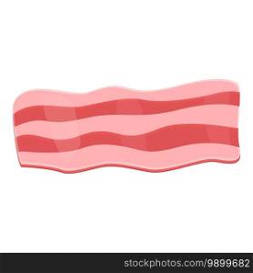 Bacon bbq icon. Cartoon of bacon bbq vector icon for web design isolated on white background. Bacon bbq icon, cartoon style