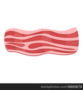 Bacon fresh icon. Cartoon of bacon fresh vector icon for web design isolated on white background. Bacon fresh icon, cartoon style