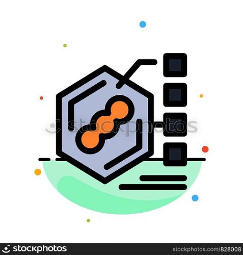 Bacteria, Biochemical, Examination, Form, Life Abstract Flat Color Icon Template