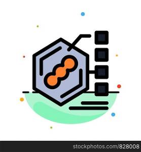 Bacteria, Biochemical, Examination, Form, Life Abstract Flat Color Icon Template