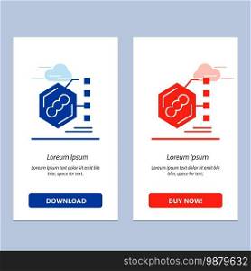 Bacteria, Biochemical, Examination, Form, Life  Blue and Red Download and Buy Now web Widget Card Template