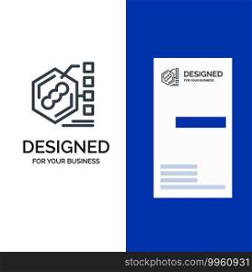 Bacteria, Biochemical, Examination, Form, Life Grey Logo Design and Business Card Template