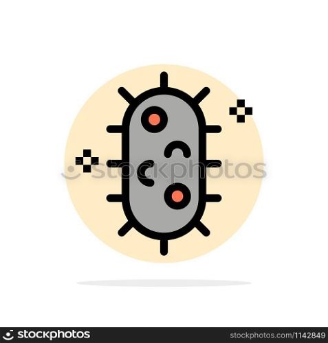 Bacteria, Biochemistry, Biology, Chemistry Abstract Circle Background Flat color Icon