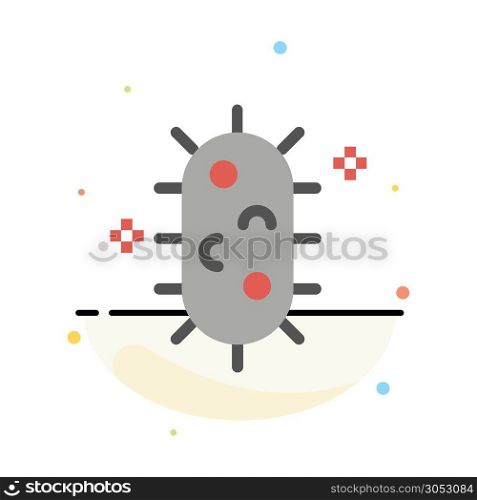 Bacteria, Biochemistry, Biology, Chemistry Abstract Flat Color Icon Template