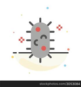 Bacteria, Biochemistry, Biology, Chemistry Abstract Flat Color Icon Template